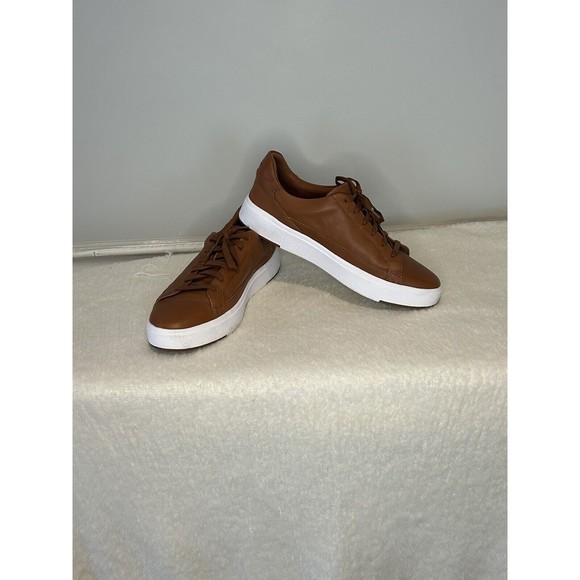 Kizik Vegas Men's Sz 10/Women 11.5-Hands Free Brown Leather Casual Slip On - Picture 1 of 13